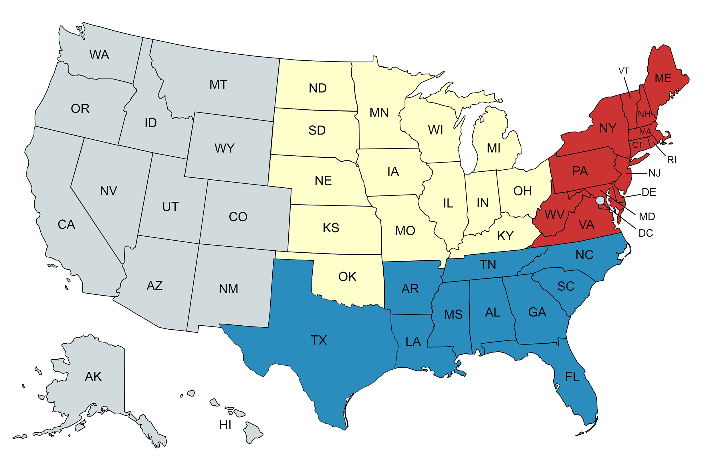 PTG Logistics - Sales Region Territory Map 4